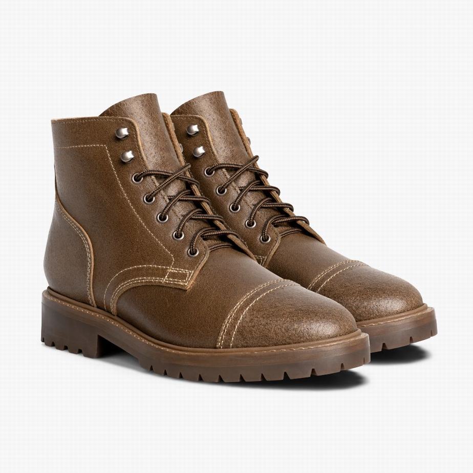 Kozaki Sznurowane Thursday Boots Captain StormKing® Męskie Czekolada | SKG2331YR