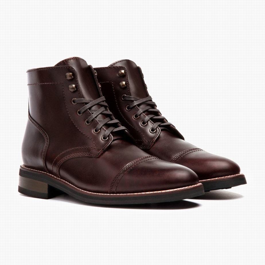 Kozaki Sznurowane Thursday Boots Captain Męskie Brązowe | VRM3585MM