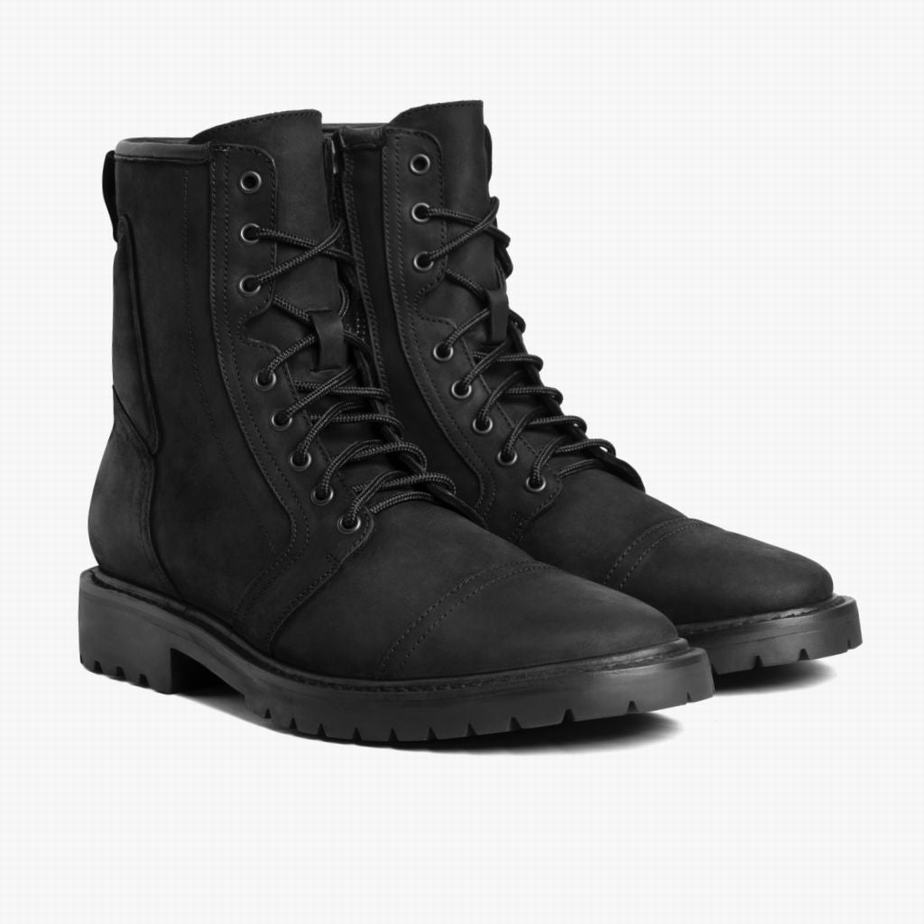 Kozaki Sznurowane Thursday Boots Casa Moto Męskie Czarne | LMJ9063NK