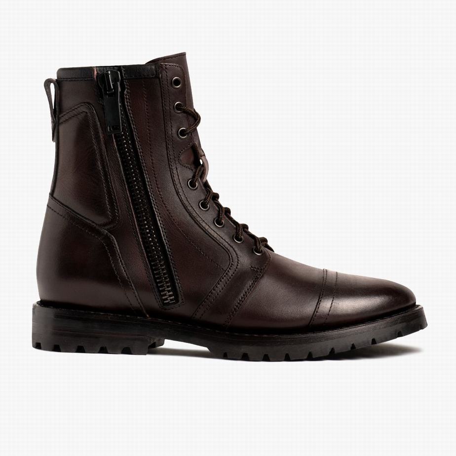 Kozaki Sznurowane Thursday Boots Casa Moto Męskie Old English | ZIN3556HB