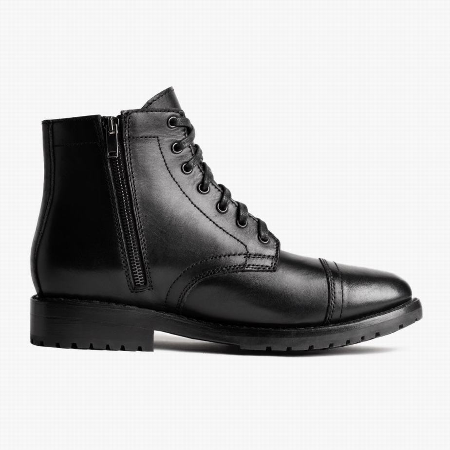 Kozaki Sznurowane Thursday Boots Major Męskie Czarne | ZEQ8160HH