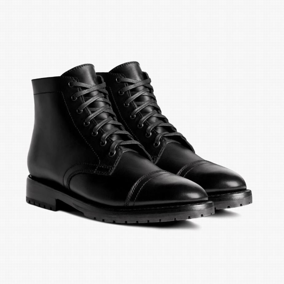 Kozaki Sznurowane Thursday Boots Major Męskie Czarne | ZEQ8160HH