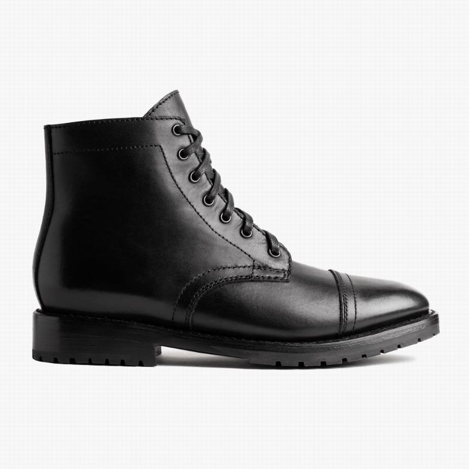 Kozaki Sznurowane Thursday Boots Major Męskie Czarne | ZEQ8160HH