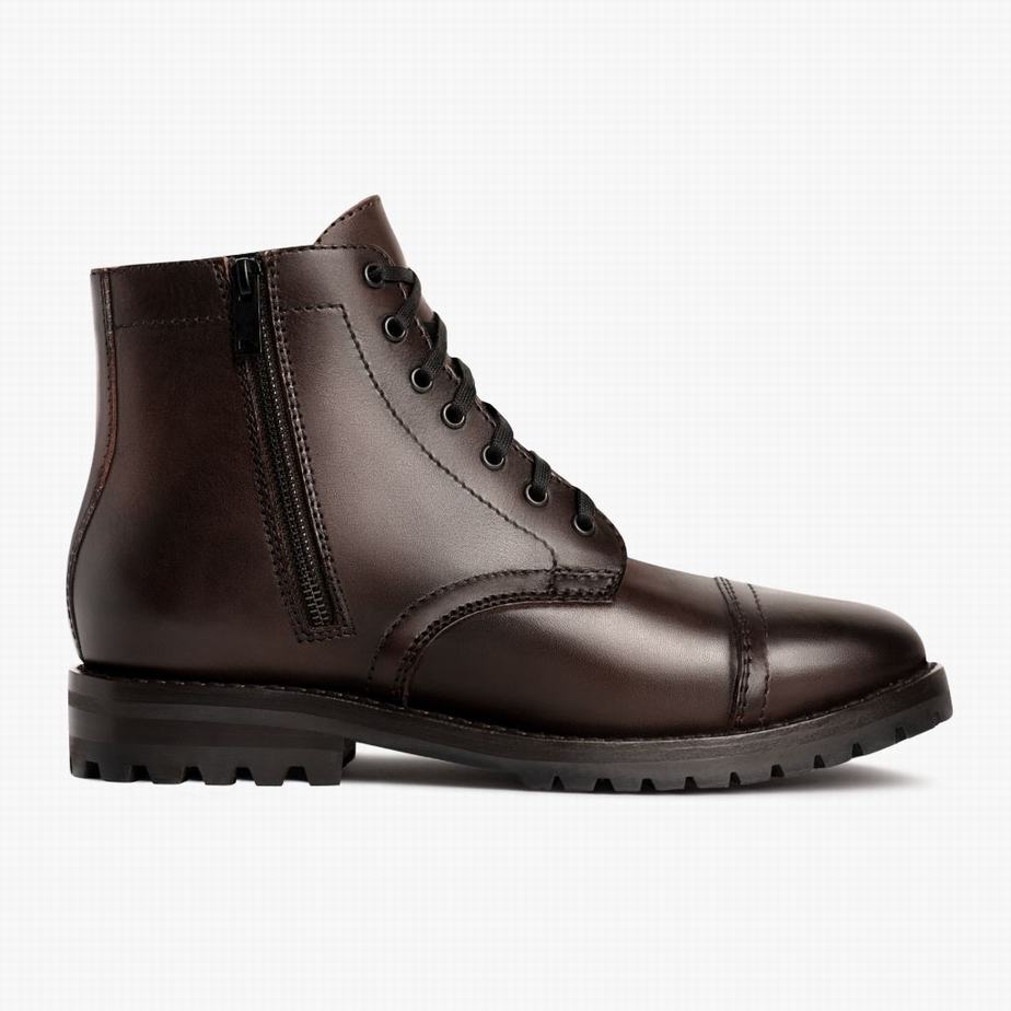 Kozaki Sznurowane Thursday Boots Major Męskie Old English | CEK4282WE