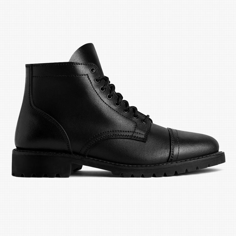 Kozaki Sznurowane Thursday Boots Vanguard Męskie Czarne | OTA9520KF