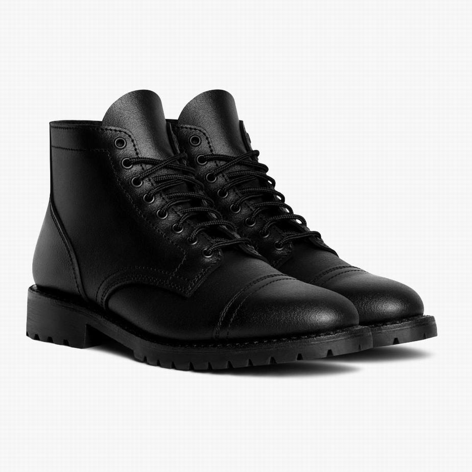 Kozaki Sznurowane Thursday Boots Vanguard Męskie Czarne | OTA9520KF