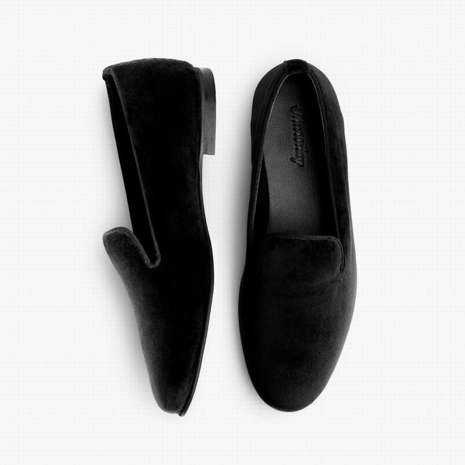 Loafersy Thursday Boots Eden Damskie Czarne | EGM4360HY