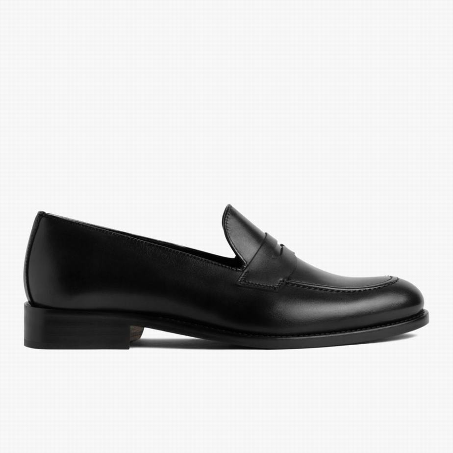 Loafersy Thursday Boots Lincoln Męskie Czarne | AGW75PZ