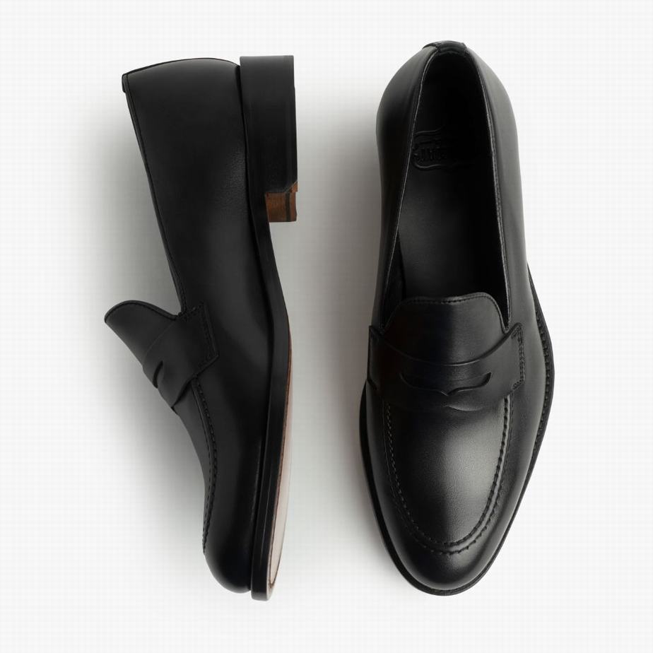 Loafersy Thursday Boots Lincoln Męskie Czarne | AGW75PZ