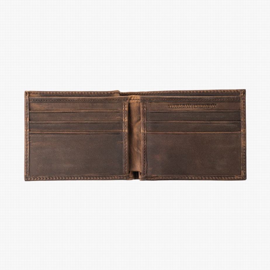 Portfele Thursday Boots Bifold Męskie Brązowe | ICI5536VP