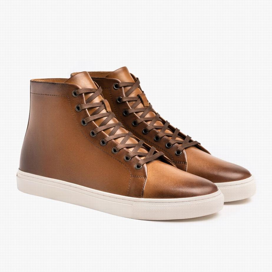 Trampki Wysokie Thursday Boots Premier Damskie Toffee | CDD9254CG